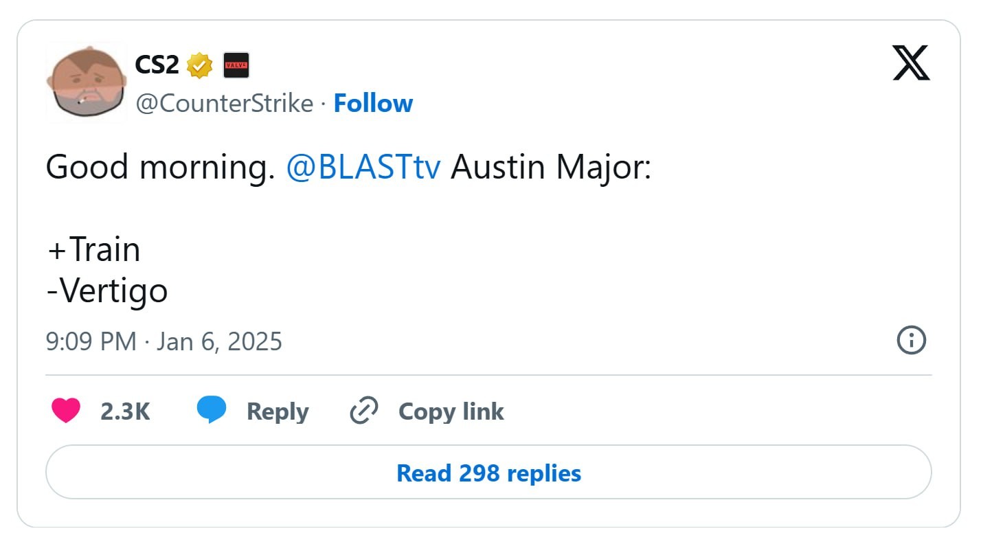 Источник: официальная страница CS2 в X [Заблокирована в РФ]